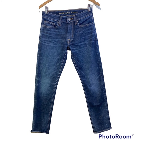 American Eagle Slim Straight 26/28 Blue Denim Jeans - Picture 1 of 7